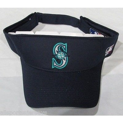 MLB Seattle Mariners Visor Cotton Twill Replica Adjustable Strap Adult