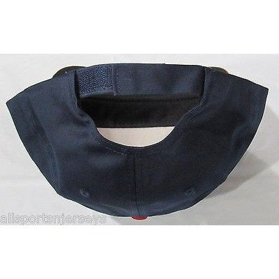 MLB Atlanta Braves Adult Cap Flat Brim Raised Replica Cotton Twill Hat Navy/Red