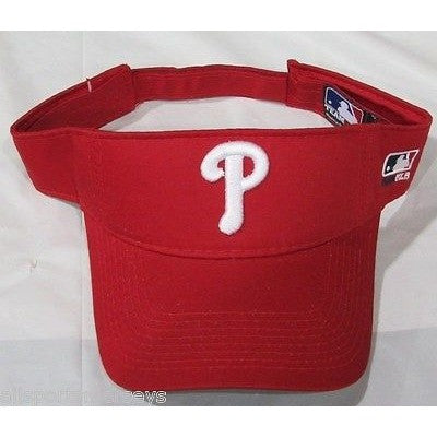 MLB Philadelphia Phillies Visor Cotton Twill Replica Adjustable Strap Adult