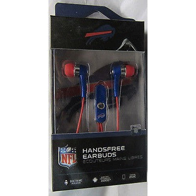 NFL Buffalo Bills Team Logo Earphones with Microphone by MIZCO