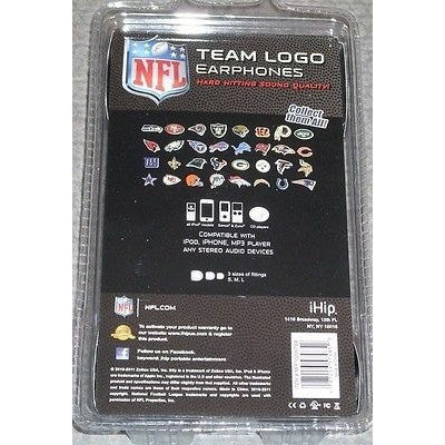 NFL iHip Team Logo Earphones Tampa Bay Buccaneers