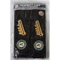 MLB Oakland Athletics Velour Seat Belt Pads 2 Pack by Fremont Die