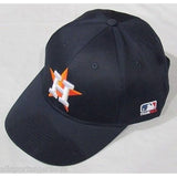 MLB Houston Astros Adult Cap Flat Brim Raised Replica Cotton Twill Hat All Navy