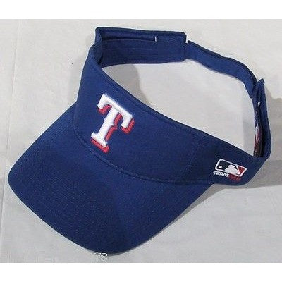 MLB Texas Rangers Visor Cotton Twill Replica Adjustable Strap Adult