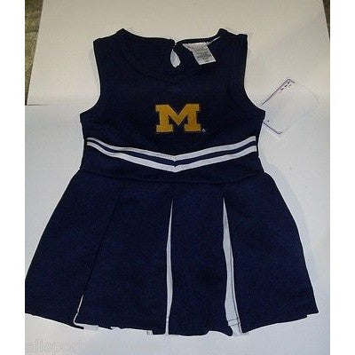 NCAA Michigan Wolverines Infant Cheer Dress 1-pc 12M Two Feet Ahead