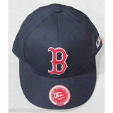 MLB Boston Red Sox Youth Cap Flat Brim Raised Replica Cotton Twill Hat Home