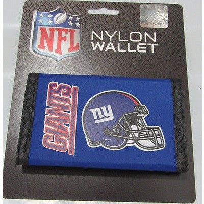 NFL New York Giants Tri-fold Nylon Wallet with Printed Helmet