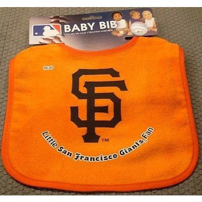 MLB Little San Francisco Giants Fan Infant Baby Bib All Orange Wincraft