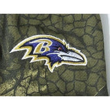 NFL Baltimore Ravens Logo on Camouflaged w/Camo No Slip Utility Work Gloves