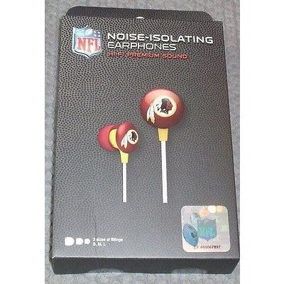 NFL iHip Team Logo Earphones Washington Redskins