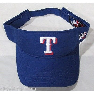 MLB Texas Rangers Visor Cotton Twill Replica Adjustable Strap Adult