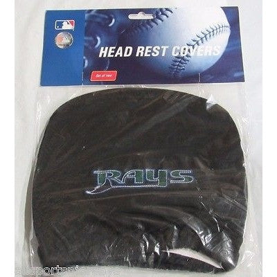 MLB Tampa Bay Devil Rays Headrest Cover Embroidered Jersey Logo Set of 2 by Team ProMark