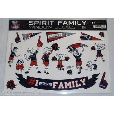 NFL New England Patriots Spirit Family Decals Set of 17 by Rico Industries