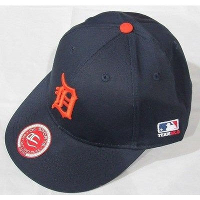 MLB Detroit Tigers Youth Cap Flat Brim Raised Replica Cotton Twill Hat Orange "D"