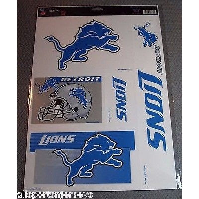 NFL Detroit Lions Ultra Decals Set of 5 By WINCRAFT