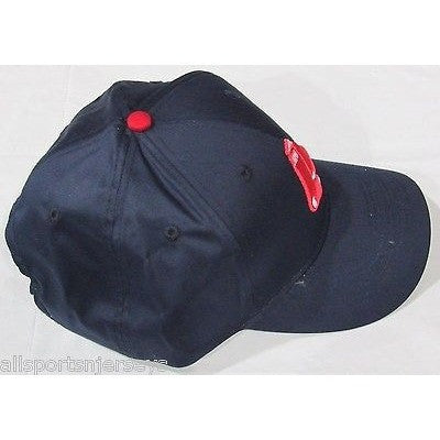 MLB Boston Red Sox Adult Cap Curved Brim Raised Replica Cotton Twill Hat