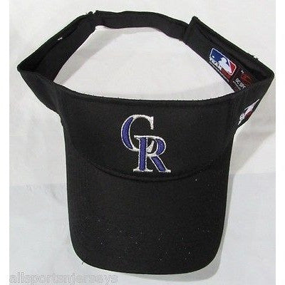 MLB Colorado Rockies Visor Cotton Twill Replica Adjustable Strap Adult