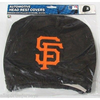 MLB San Francisco Giants  Headrest Cover Embroidered Logo Set of 2 by Team ProMark