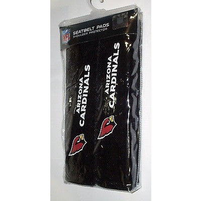 NFL Arizona Cardinals Velour Seat Belt Pads 2 Pack by Fremont Die