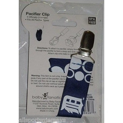 MLB Detroit Tigers Pacifier Clip Holder Strap by baby fanatic