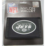 NFL New York Jets Tri-fold Nylon Wallet with Printed Helmet
