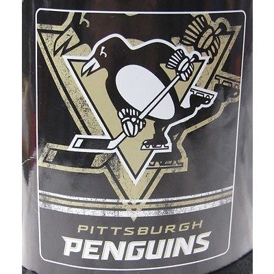 NHL Pittsburgh Penguins 50" by 60" Rolled Fleece Blanket Fade Away Design