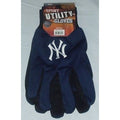 MLB NWT NO SLIP UTILITY WORK GLOVES - NEW YORK YANKEES - BLUE W/BLACK PALM