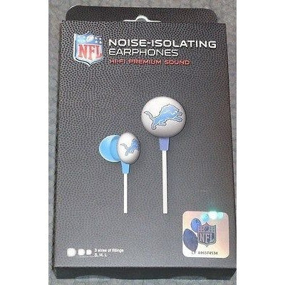 NFL iHip Team Logo Earphones Detroit Lions