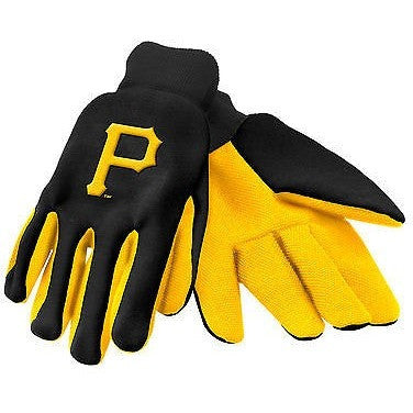 MLB Pittsburgh Pirates Color Palm 2-Tone Utility Work Gloves by FOCO