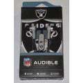 NFL Oakland Raiders Team Logo Earphones with Microphone by MIZCO