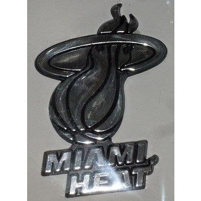 NIP NBA 3 D AUTO CHROME EMBLEM - MIAMI HEAT