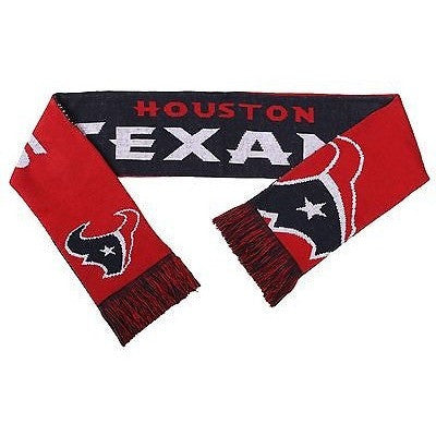 NFL 2015 Reversible Split Logo Scarf Houston Texans 64" by 7" FOCO