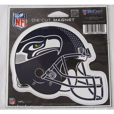 NFL Seattle Seahawks New Helmet Logo 4 inch Auto Magnet by WinCraft