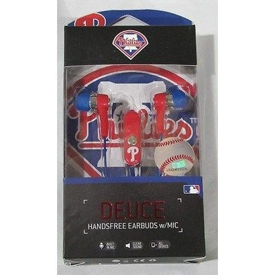 MLB Philadelphia Phillies Team Logo Earphones With Microphone by Mizco