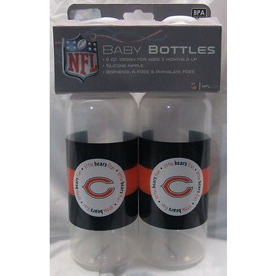 NFL Chicago Bears 9 fl oz Baby Bottle 2 Pack by baby fanatic