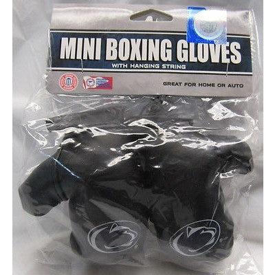 NCAA 4" REARVIEW MIRROR MINI BOXING GLOVES PENN STATE NITTANY LIONS
