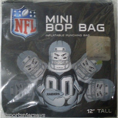 NFL Oakland Raiders 12 Inch Mini Bop Bag by Fremont Die