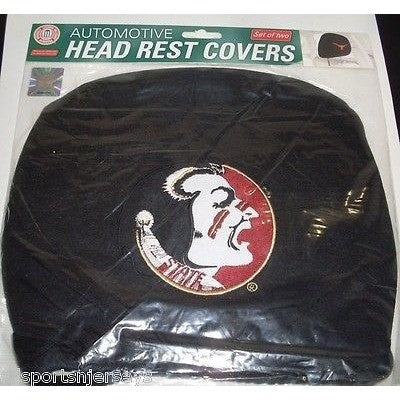 NCAA Florida State Seminoles Headrest Cover Embroidered Old Logo Set of 2 by Team ProMark