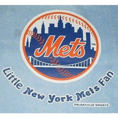 MLB Little New York Mets Fan Infant Baby Bib Carolina Blue Wincraft