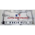 MLB Detroit Tigers Chrome License Plate Frame Thin Letters