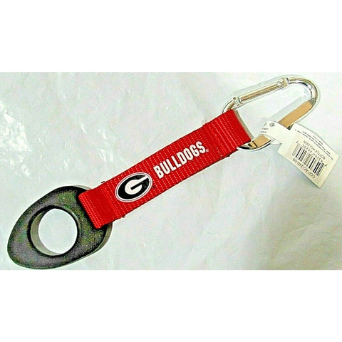 NCAA Georgia Bulldogs Wristlet Carabiner w/Key Ring 8.5" long by Aminco