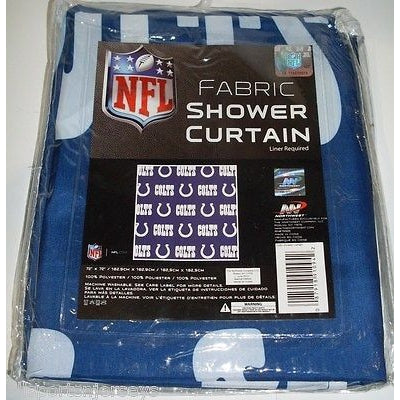 NFL 72 X 72 Inch Fabric Shower Curtain Indianapolis Colts