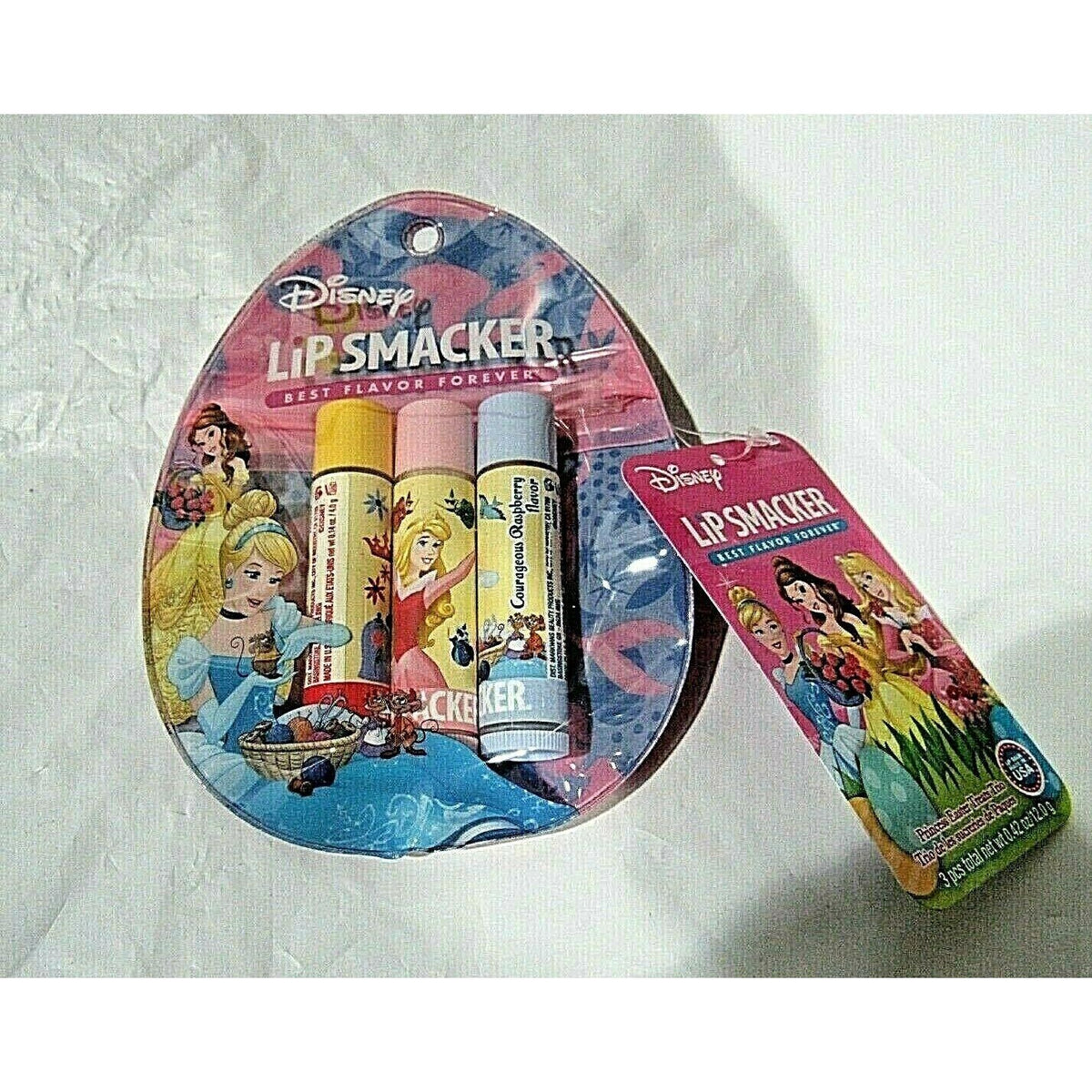 Lip Smacker Princess Trio Balm Tang Jelly Bean Buttercream Raspberry net wt.42oz