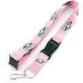 NFL Philadelphia Eagles Alternate Logo on Pink 24" x 1" Lanyard Keychain