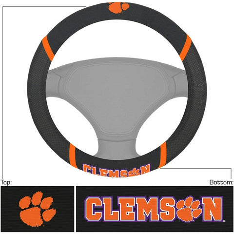 NCAA Clemson Tigers Embroidered Mesh Steering Wheel Cover by FanMats