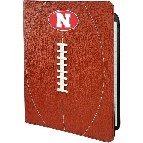 NCAA Nebraska Cornhusker Football Portfolio Notebook Football Grain 9.5" by  13"