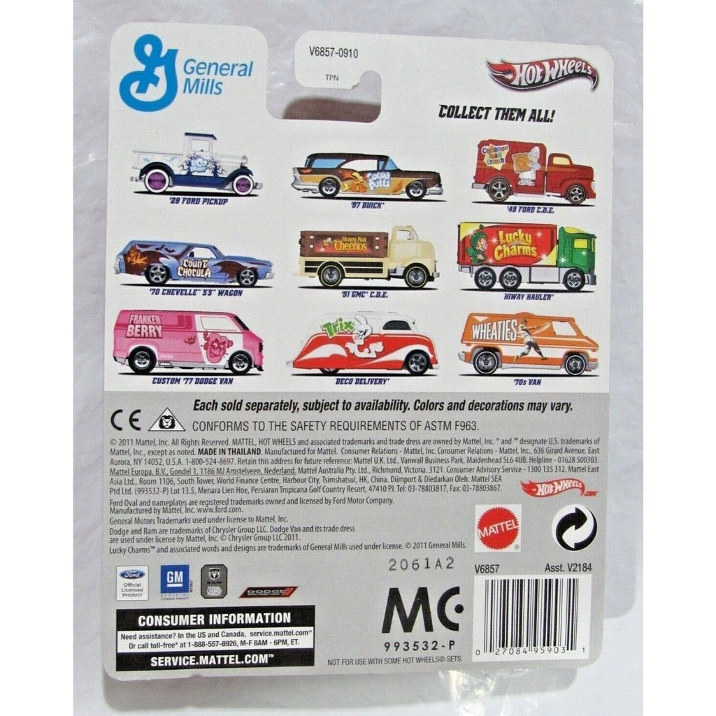 2011 HOT WHEELS General Mills 'Hiway Hauler - LUCKY CHARMS