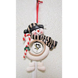 NHL Pittsburgh Penguins Clay Dough Snowman Xmas Ornament Team Sports America