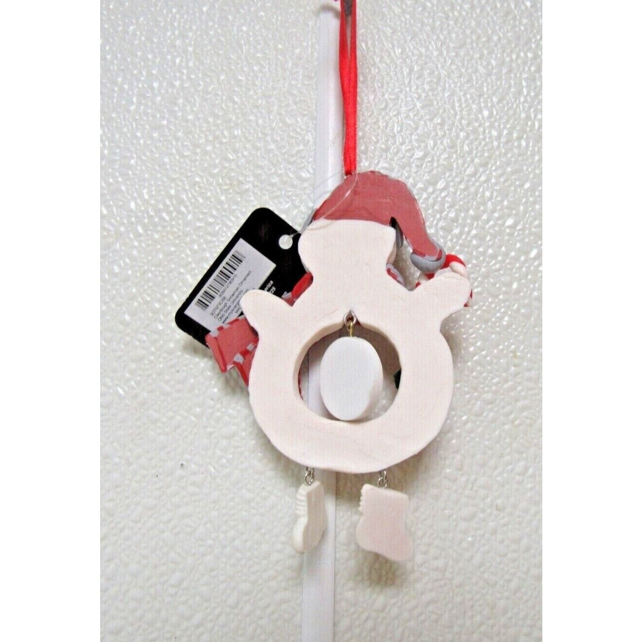 NCAA Ohio State Buckeyes Clay Dough Snowman Xmas Ornament by Team Sports America