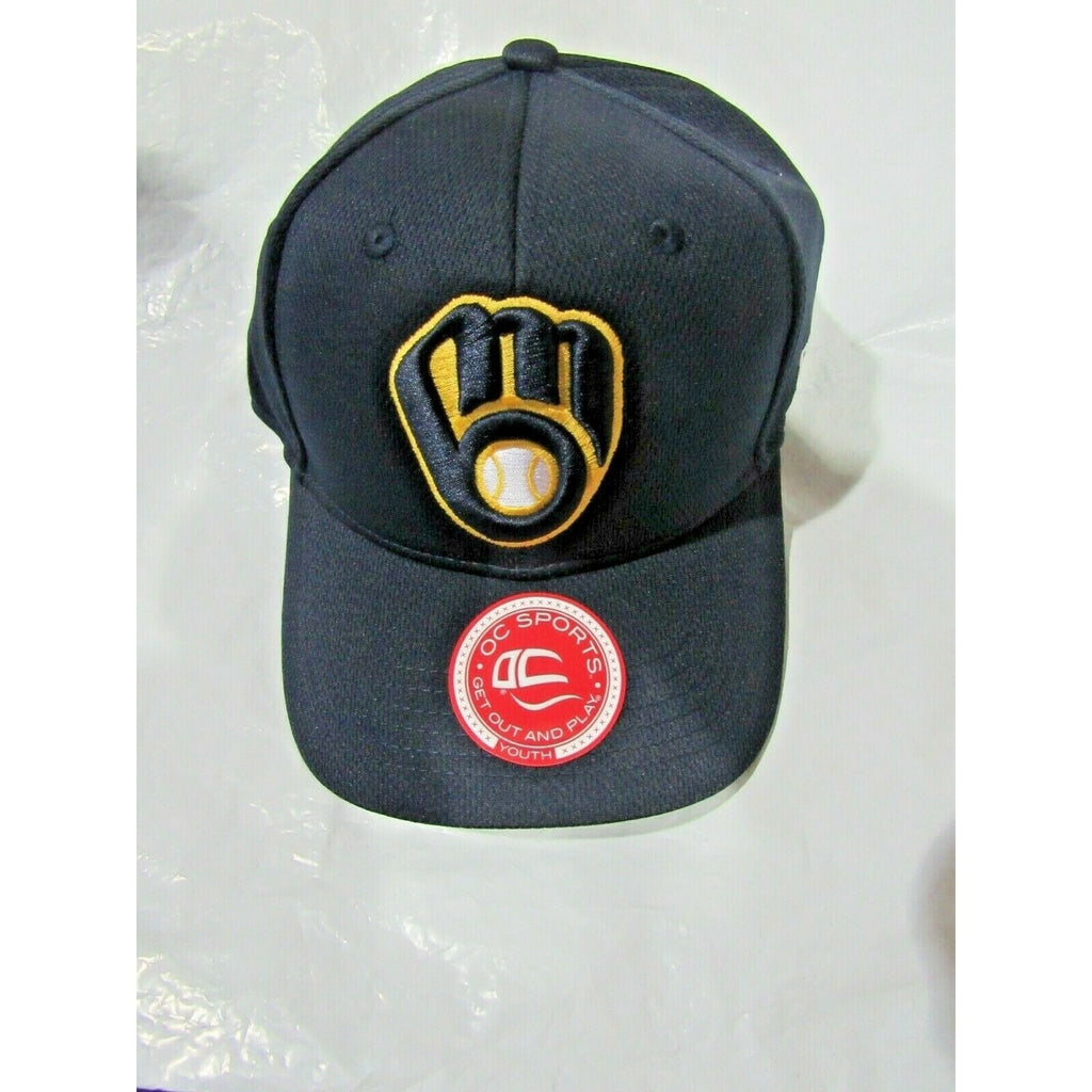 MLB Youth Milwaukee Brewers Raised Replica Mesh Baseball Cap Hat 350
